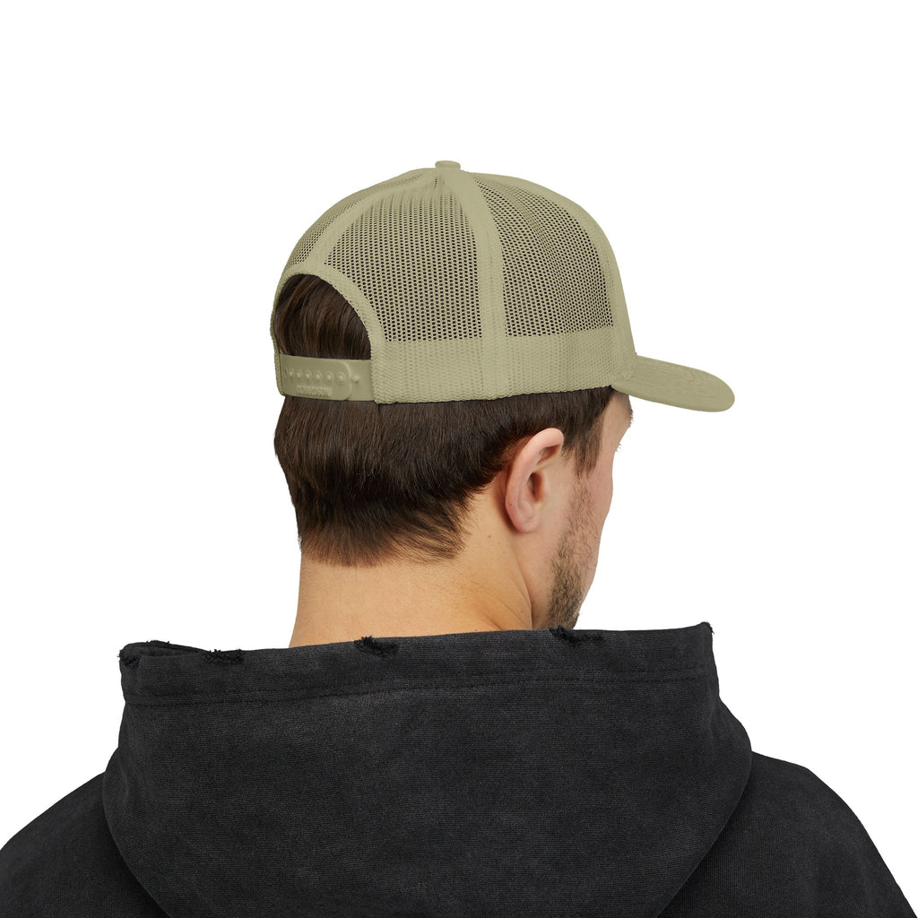 Restored Desert Spring Snapback Trucker Cap — Unplug & Restore Wildlife